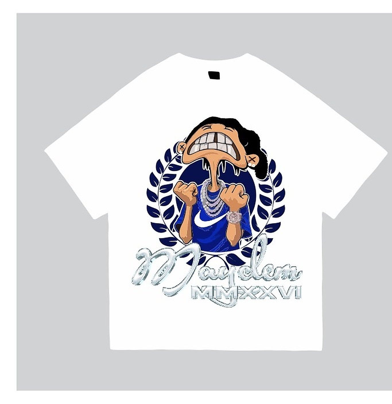 MAYCLEM cartoon tee white front